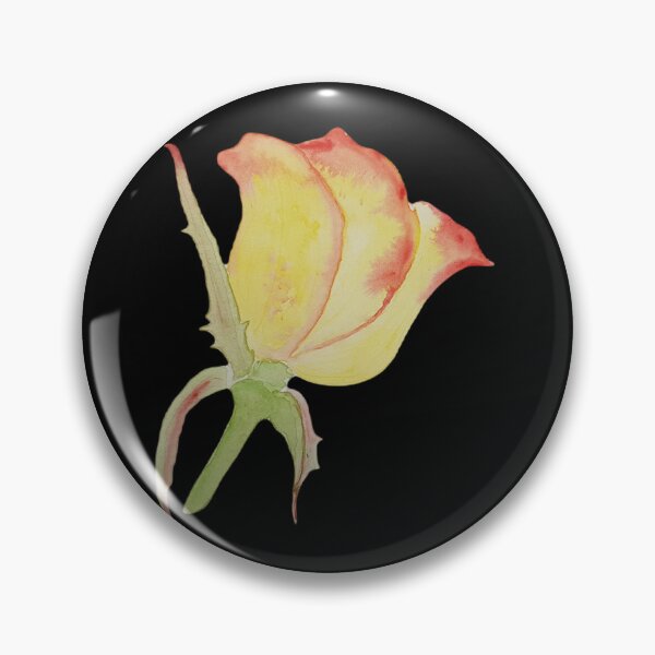 Item preview, Watercolour rose on black designed and sold by georginabrooke.