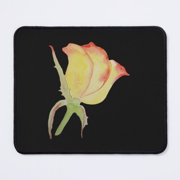 Item preview, Watercolour rose on black designed and sold by georginabrooke.