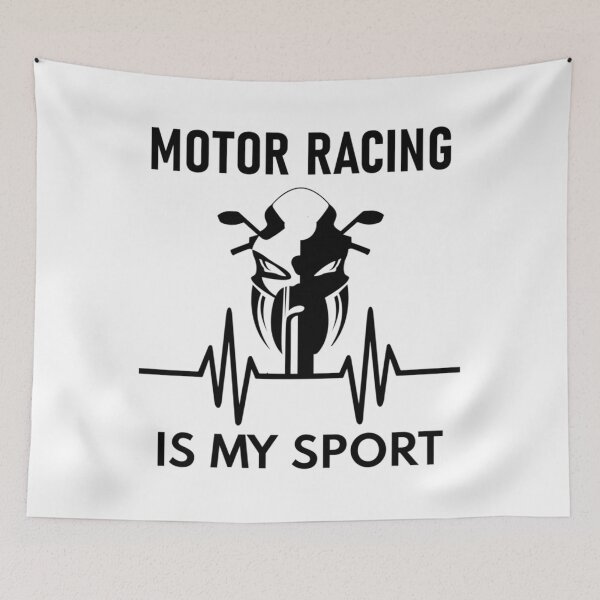 Item preview, Motor Racing Is My Sport.   designed and sold by IThinkSewDesign.