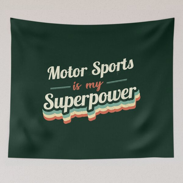 Item preview, Motor Sports is my Superpower    designed and sold by IThinkSewDesign.