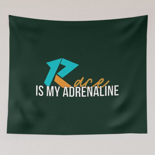 Item preview, Race Is My Adrenaline, Sharp Abstract Design   designed and sold by IThinkSewDesign.