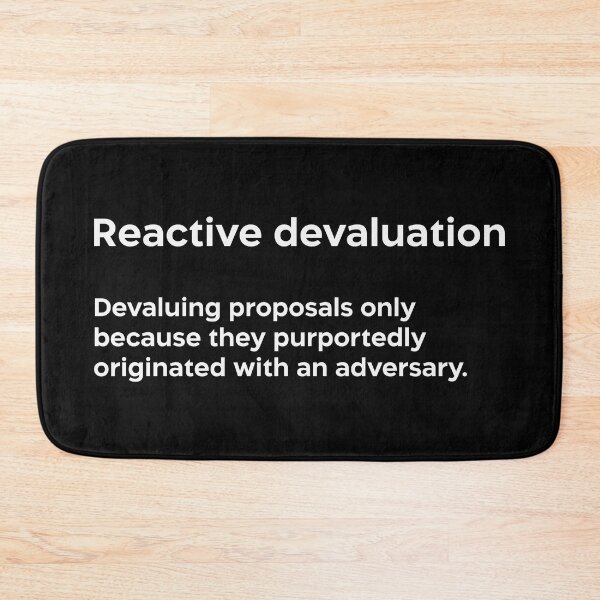 Item preview, Reactive devaluation white designed and sold by EdimQuotes.