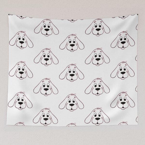 Item preview, Clifford The Red Dog characters face   designed and sold by ZakerskiStudio.