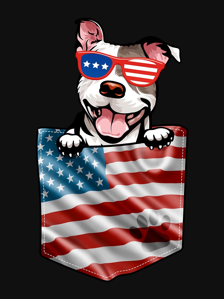 Patriotic Pitbull Mom Gifts 4th Of July American Flag Usa Shirt