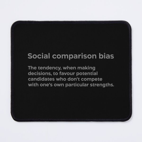 Item preview, Social comparison bias grey designed and sold by EdimQuotes.