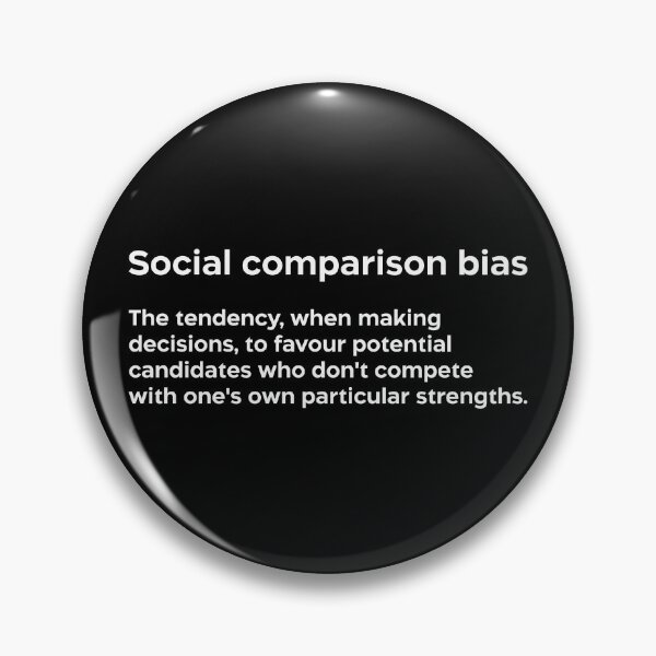 Item preview, Social comparison bias white designed and sold by EdimQuotes.