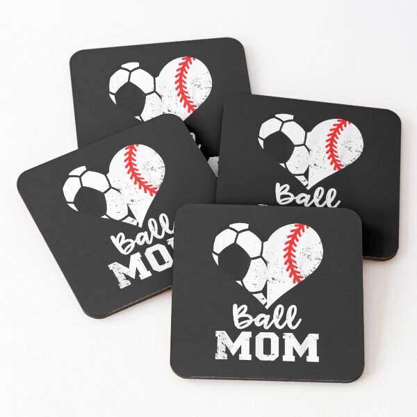Item preview, Ball Mom Heart Funny Baseball Soccer Mom designed and sold by Mitzi12312.