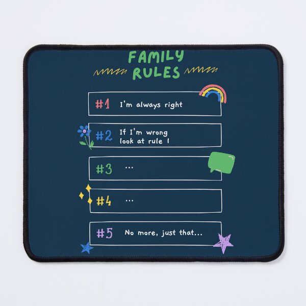 Item preview, Family rules designed and sold by Ella1901.