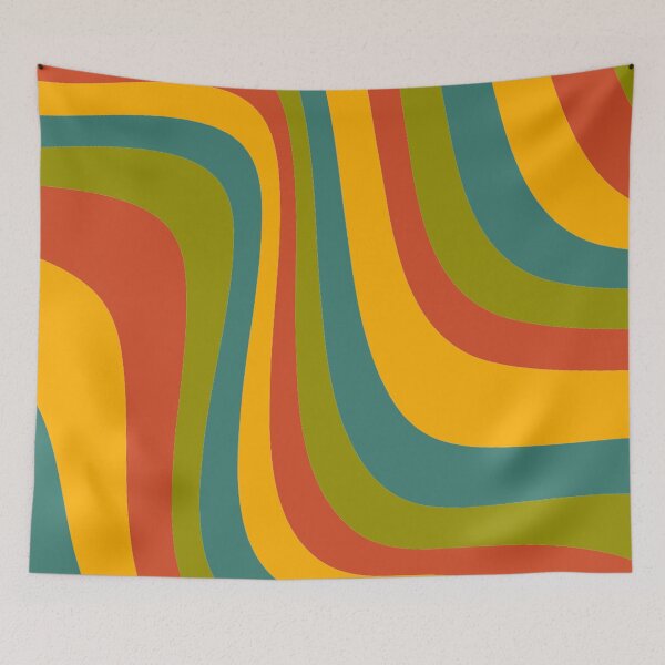 Item preview, 70's groovy wavy pattern designed and sold by Letter & Petal.