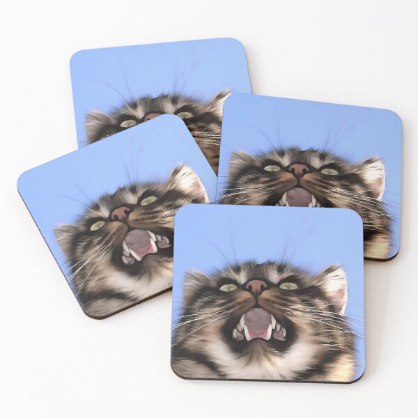 Item preview, Plaintive Meow Of A Tabby Cat Acrylic Painting  designed and sold by taiche.