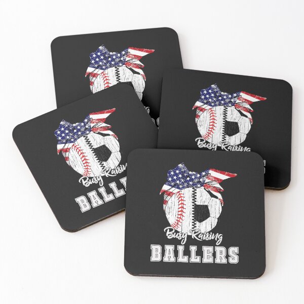 Item preview, Busy Raising Ballers Baseball Soccer - Soccer mom designed and sold by Mitzi12312.