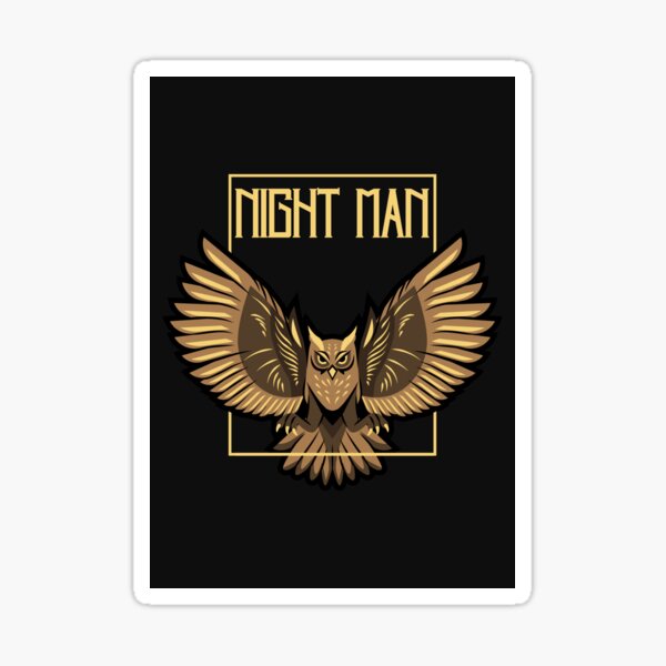Night Man Sticker