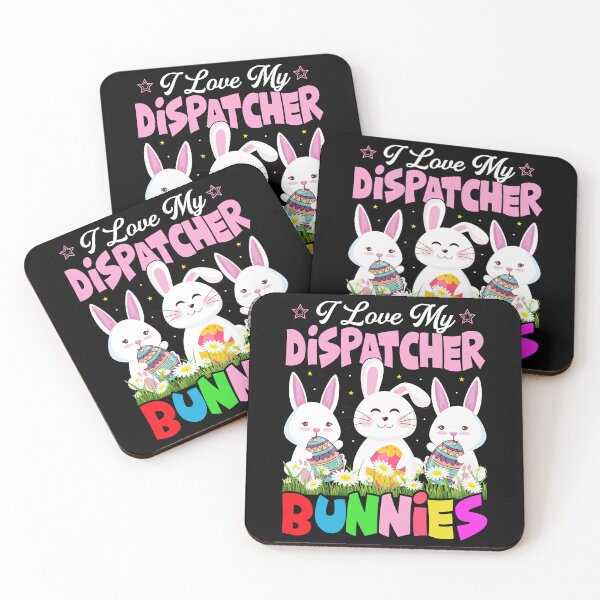 Item preview, I Love My Dispatcher Bunnies designed and sold by WildChildViolet.
