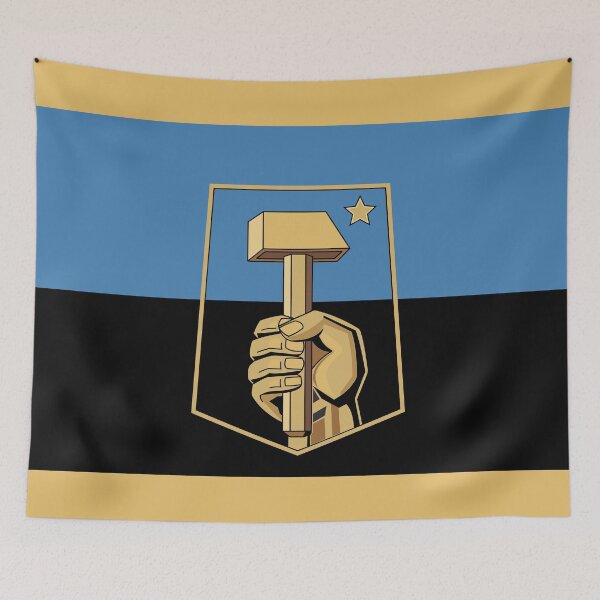 Item preview, Flag of Donetsk City, Ukraine designed and sold by Freihalt.