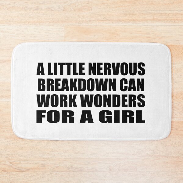 Item preview, a little nervous breakdown can work wonders for a girl designed and sold by Colorfulandfun.