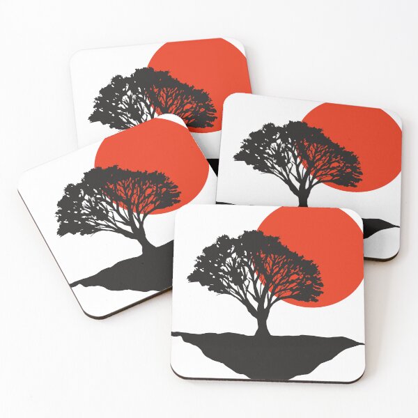Item preview, Japanese Tree Sunset Silhouete designed and sold by quonsepto.