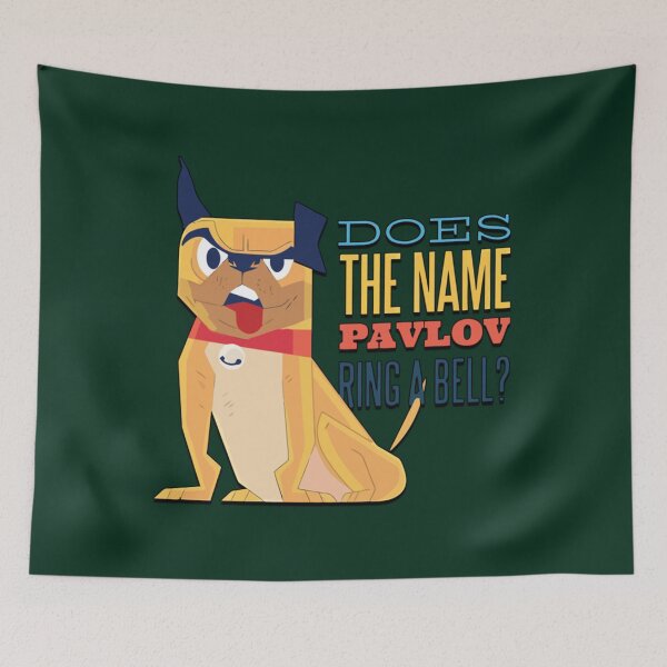 Item preview, does the name pavlov ring a bell funny psychologist pun      designed and sold by FeatherFamily.