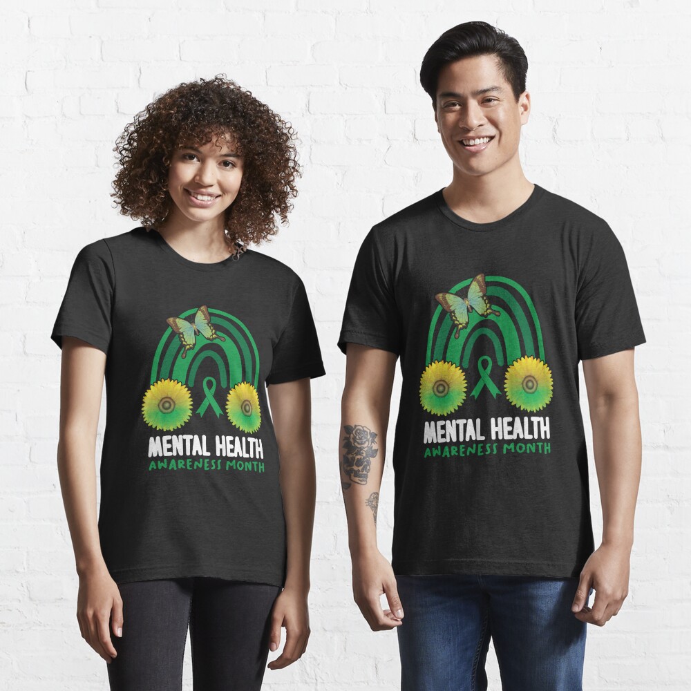 Mental Health Awareness Fight The Stigma Sunflowers T Shirt By