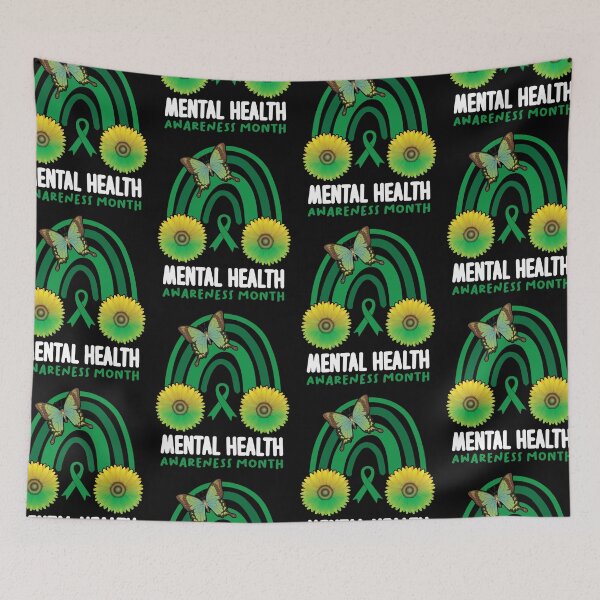 Item preview, Mental Health Awareness Fight The Stigma Sunflowers designed and sold by GravitiTees.