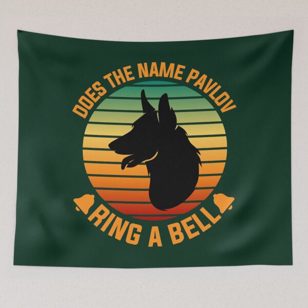 Item preview, Does The Name Pavlov Ring A Bell Retro Sunset Dog 2022 Trending   designed and sold by FeatherFamily.
