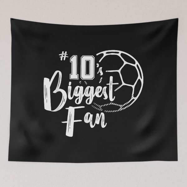 Item preview, Number 10's Biggest Fan Shirt Soccer Player Mom Dad Family designed and sold by Mitzi12312.