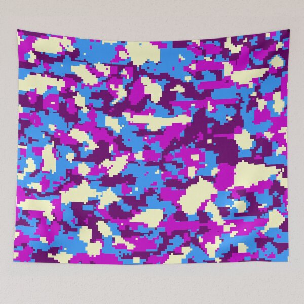 Item preview, Blue Purple Digital Camouflage  designed and sold by Tshirtstory.