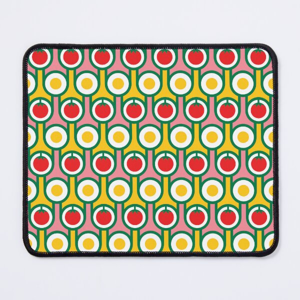 Artikelvorschau, Scandi Midcentury Modern Retro geometrisches Ei-Tomaten-Muster entworfen und verkauft von Hokolo.