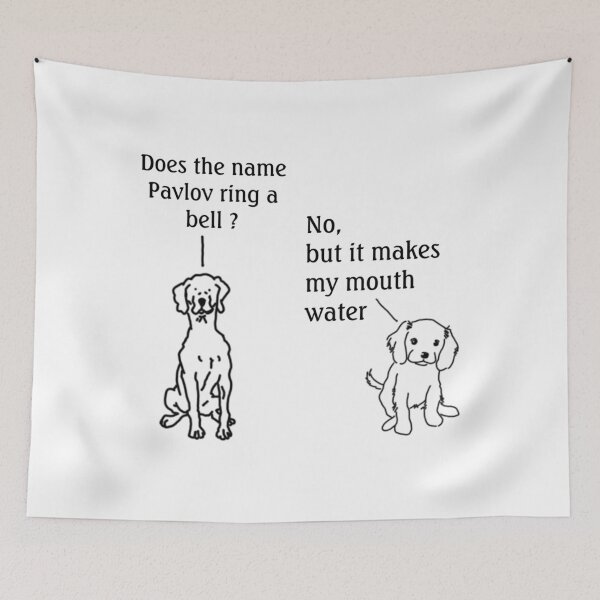 Item preview, Funny dog does the name pavlov ring a bell    designed and sold by FeatherFamily.