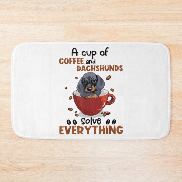 Item preview, A Cup Of Coffee And Dachshunds Solve Everything designed and sold by zacben.