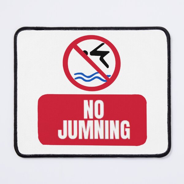 Item preview, No Jumning in the pool designed and sold by 3leggeddogg.