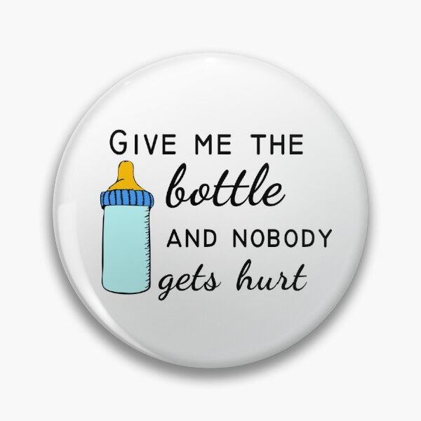 Item preview, Give the bottle and no one gets hurt funny baby onesie designed and sold by -LemonTee-.