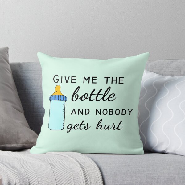 Item preview, Give the bottle and no one gets hurt funny baby onesie designed and sold by -LemonTee-.