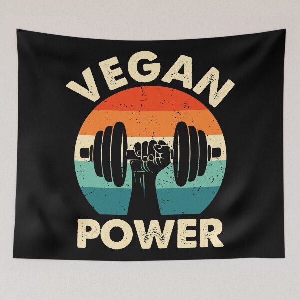 Item preview,  Retro Dumbbell Powered By Plants designed and sold by ReignGFX.