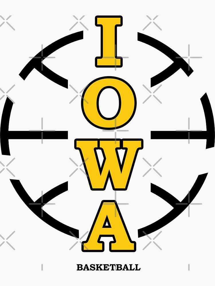 " Iowa basketball men's 2022" Sticker by REDESIGN04 Redbubble