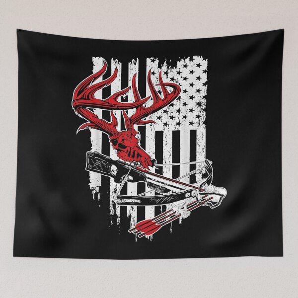 Item preview, Will American Flag Archery Bow Skull Crossbow Other designed and sold by MullinaxSkull.