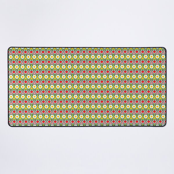 Item preview, Scandi Midcentury Modern Retro Geometric Eggs Tomatoes Pattern  designed and sold by Hokolo.