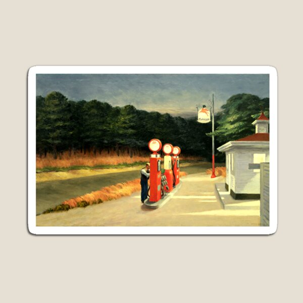 Item preview, Edward Hopper  Gas  1940 designed and sold by arthistory.