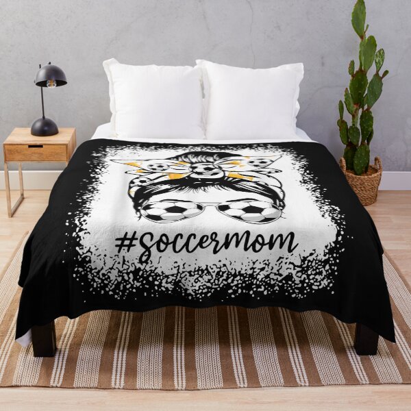 Item preview, Women Bleached Soccer Mom Messy Bun Soccer Lover designed and sold by Mitzi12312.