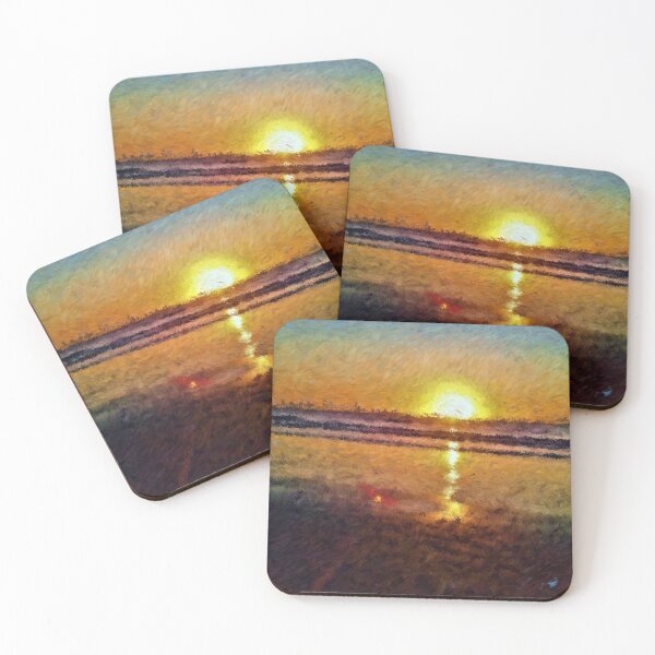 Item preview, A path of gold, Kapiti sunset. designed and sold by carole hirst.
