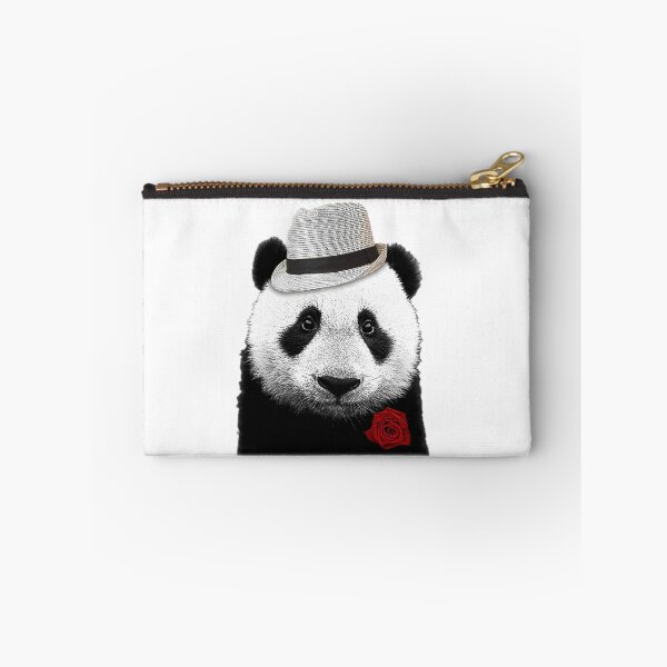 Item preview, Don Vito Pandaone panda bear portrait (white) designed and sold by Madame Memento.
