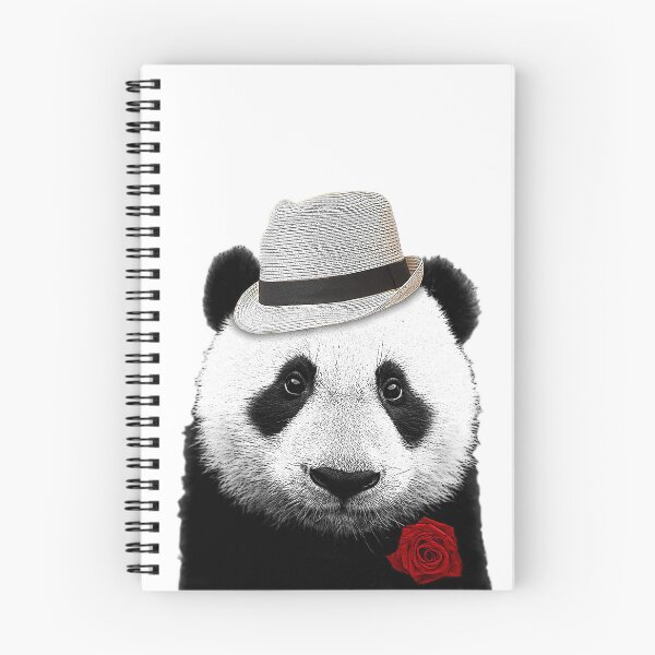 Item preview, Don Vito Pandaone panda bear portrait (white) designed and sold by Madame Memento.
