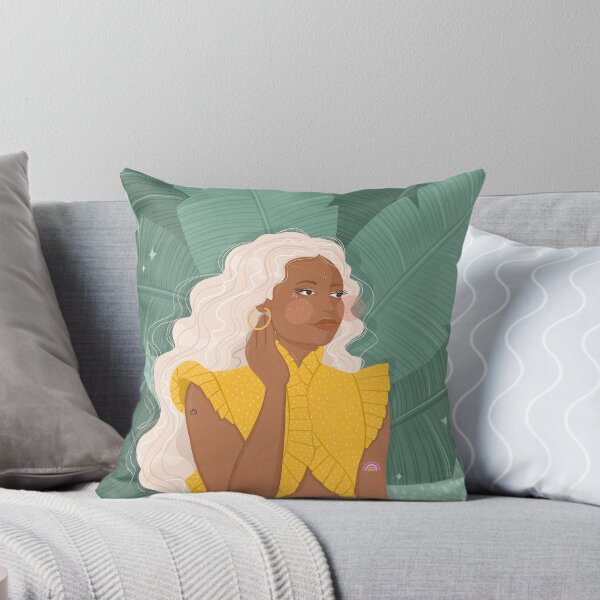 Item preview, Lady in Yellow Tropical Setting designed and sold by tashalouisemay.