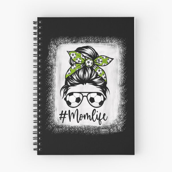 Item preview, Womens Mom Life Soccer Mom Bleached Shirts Messy Bun Funny designed and sold by Mitzi12312.