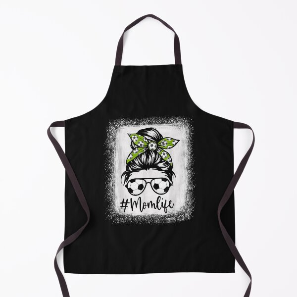 Item preview, Womens Mom Life Soccer Mom Bleached Shirts Messy Bun Funny designed and sold by Mitzi12312.