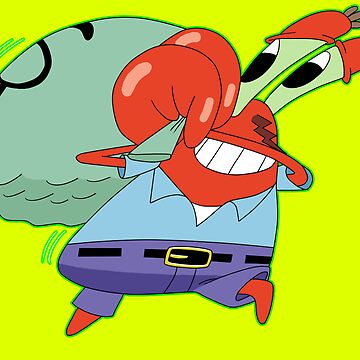 Mr. Krabs and his money bag | Magnet, حجم الصورة 360x360