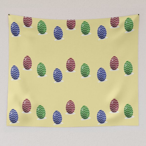 Item preview, Cool chevron Easter eggs on brown designed and sold by tetibright.