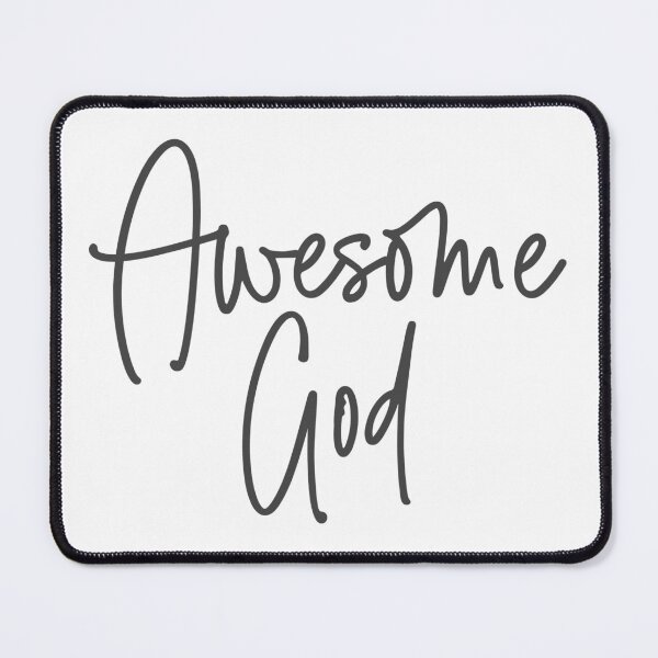 Item preview, Christian Design - Awesome God in Modern Eroded Font designed and sold by simplydesignart.
