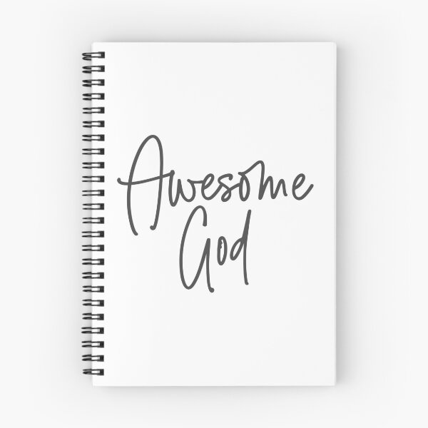 Item preview, Christian Design - Awesome God in Modern Eroded Font designed and sold by simplydesignart.