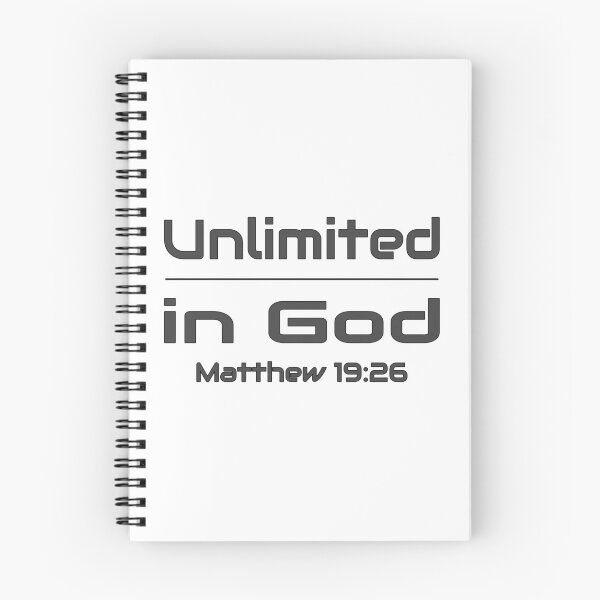 Item preview, Christian Design - Unlimited in God - Bible Verse Matthew 19:26 designed and sold by simplydesignart.