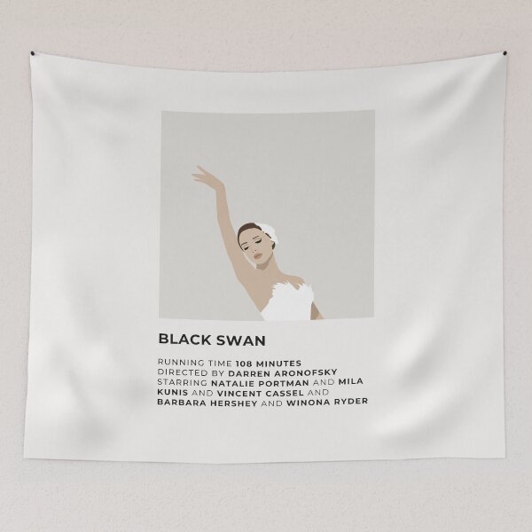 Item preview, Black Swan Minimalist Poster designed and sold by honeydesigns.